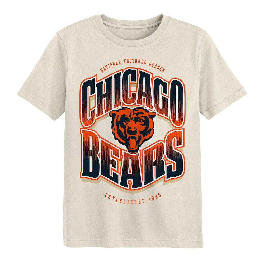 Chicago Bears Outerstuff Youth Huddle T-Shirt - Cream T-shirts