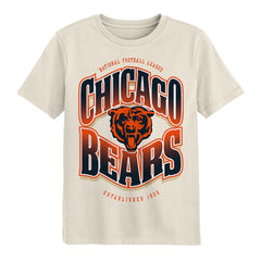 Chicago Bears Outerstuff Youth Huddle T-Shirt - Cream T-shirts