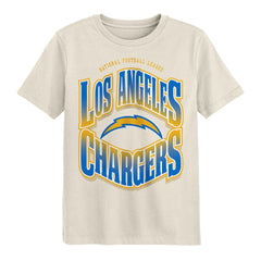 Los Angeles Chargers Outerstuff Youth Huddle T-Shirt - Cream T-shirts