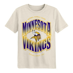 Minnesota Vikings Outerstuff Youth Huddle T-Shirt - Cream T-shirts