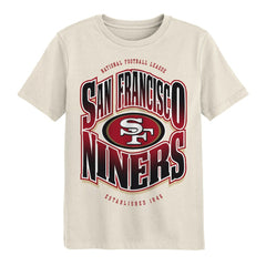 San Francisco 49ers Outerstuff Youth Huddle T-Shirt - Cream T-shirts