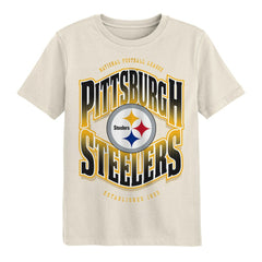 Pittsburgh Steelers Outerstuff Youth Huddle T-Shirt - Cream T-shirts