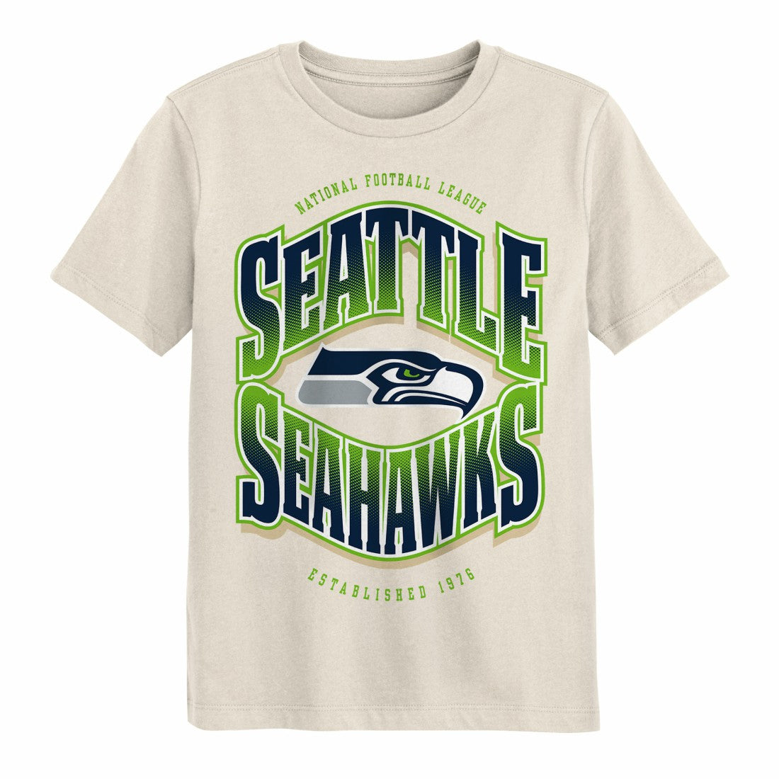 Seattle Seahawks Outerstuff Youth Huddle T-Shirt - Cream T-shirts