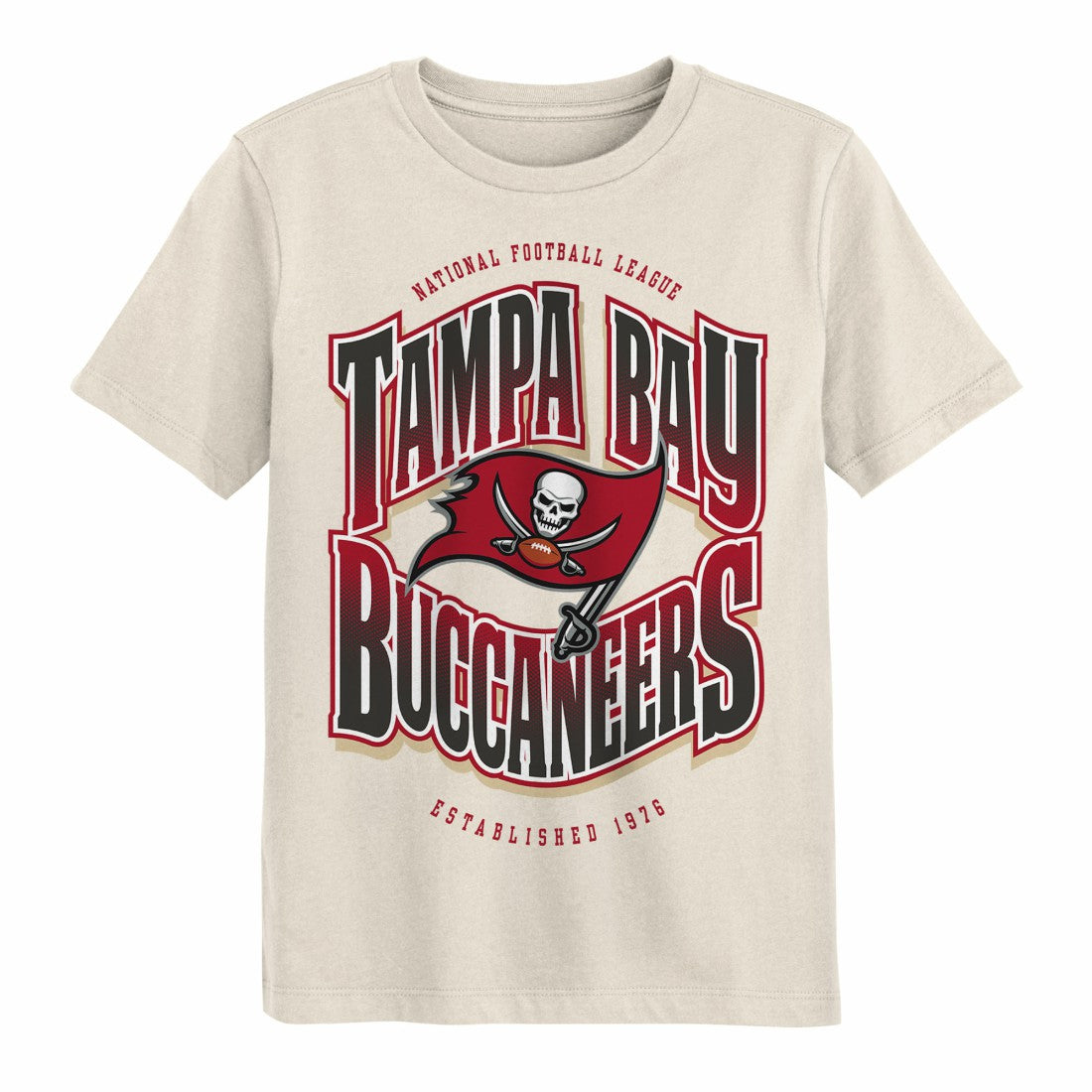 Tampa Bay Buccaneers Outerstuff Youth Huddle T-Shirt - Cream T-shirts