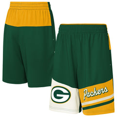 Green Bay Packers Youth Fandemonium Mesh Shorts - Green Shorts