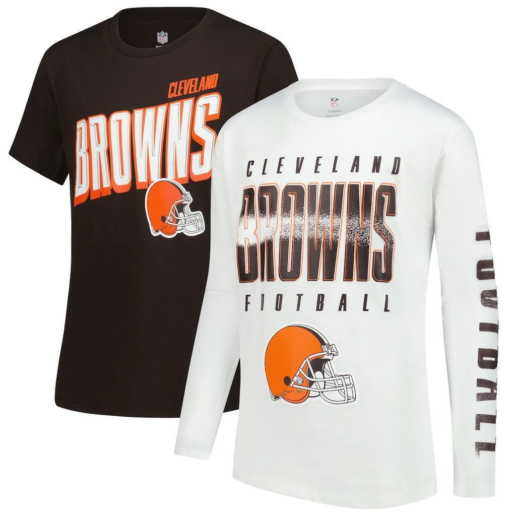 Cleveland Browns Outerstuff Youth The Mix Combo T-Shirt Set