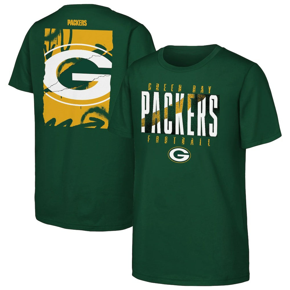 Green Bay Packers Outerstuff Youth Posterize T-Shirt - Green T-shirts
