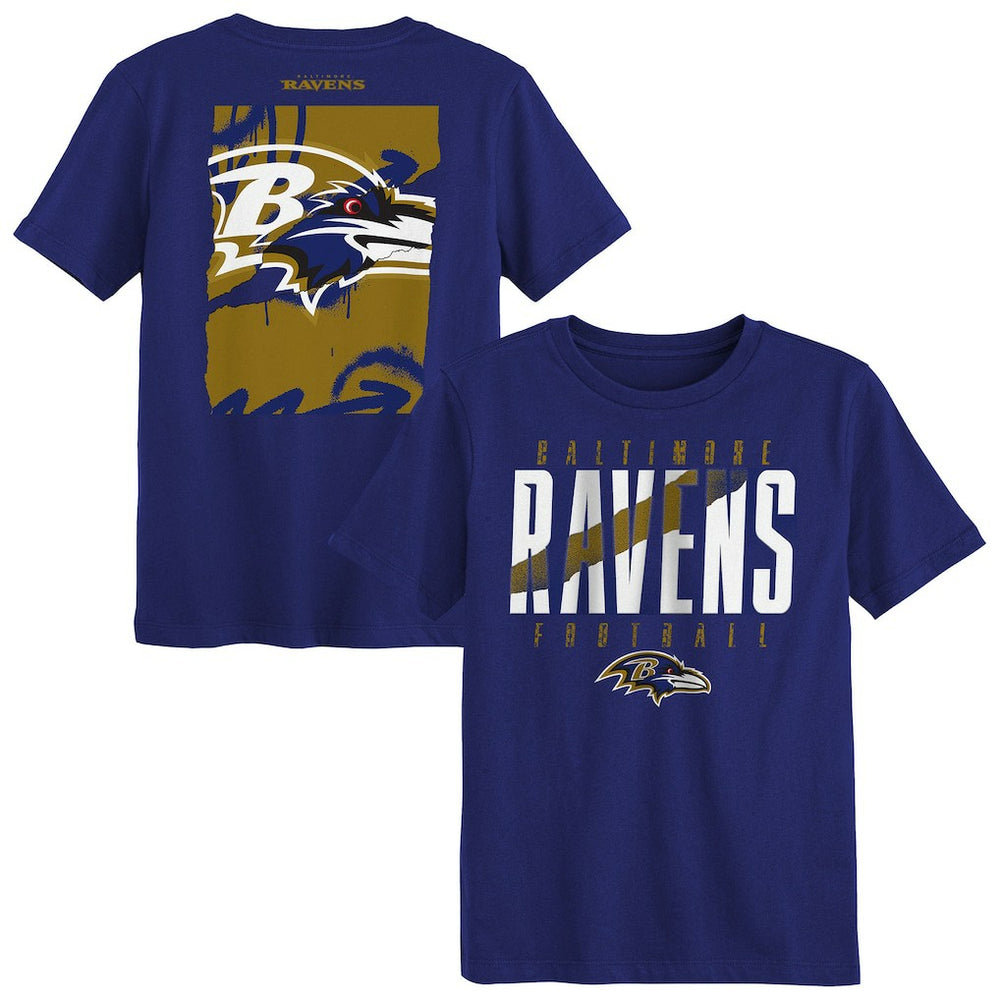 Baltimore Ravens Outerstuff Preschool Posterize T-Shirt - Purple T-shirts