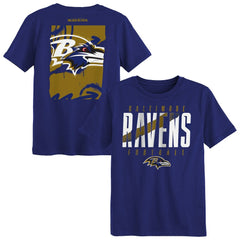 Baltimore Ravens Outerstuff Preschool Posterize T-Shirt - Purple T-shirts