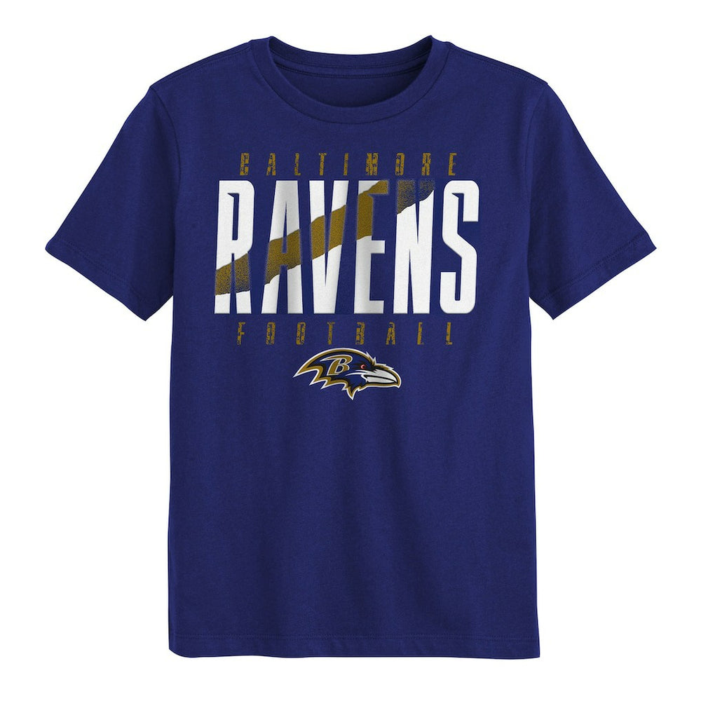 Baltimore Ravens Outerstuff Preschool Posterize T-Shirt - Purple T-shirts