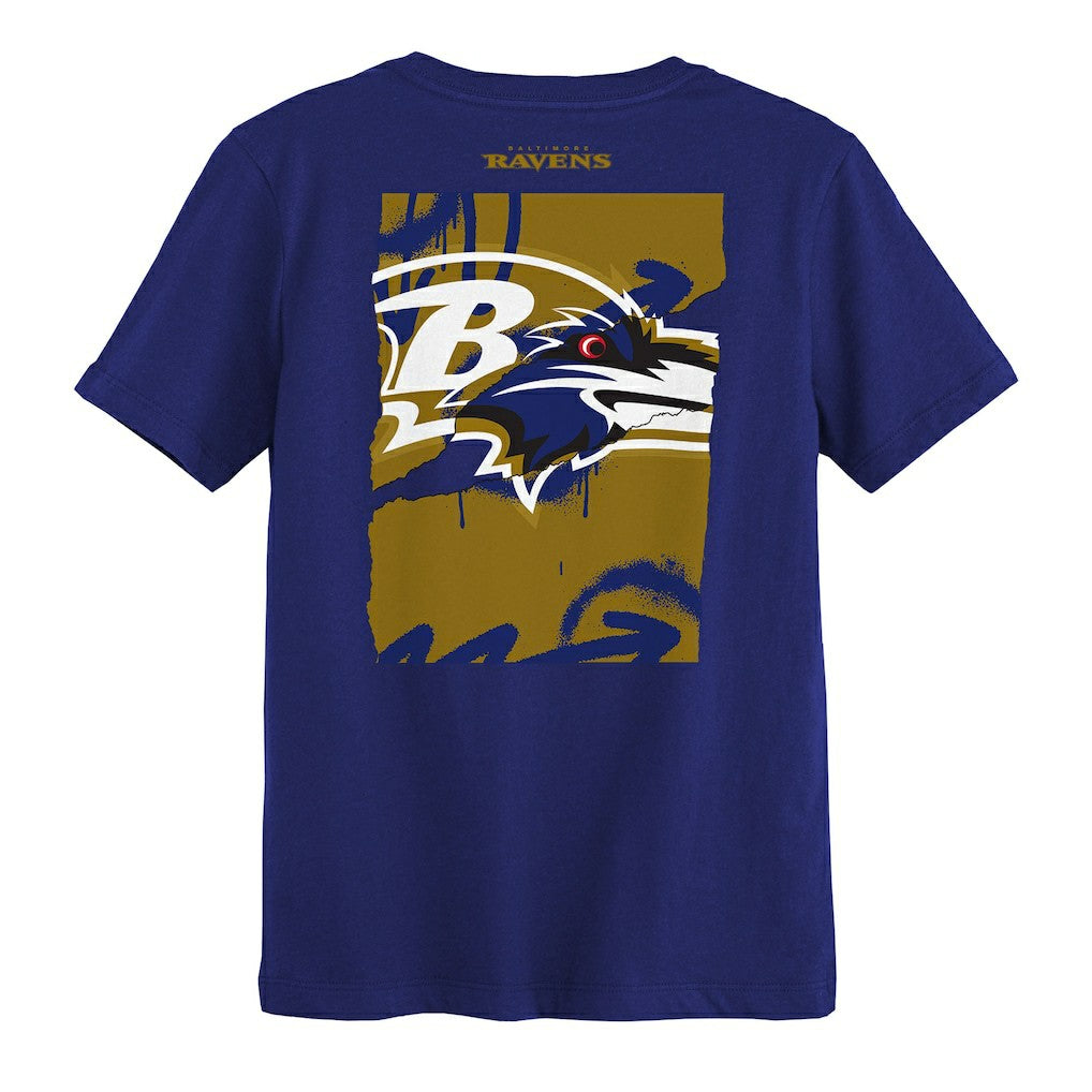 Baltimore Ravens Outerstuff Preschool Posterize T-Shirt - Purple T-shirts