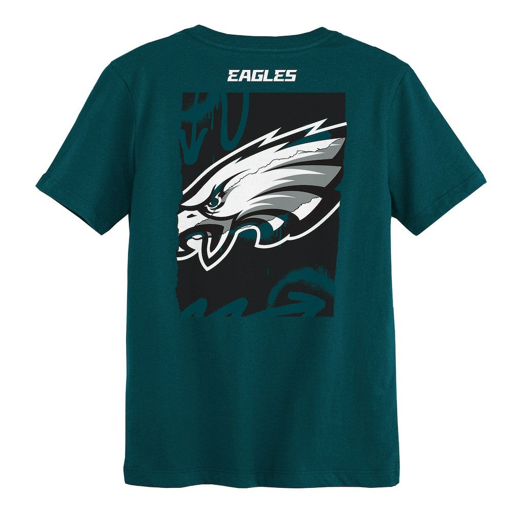 Philadelphia Eagles Outerstuff Preschool Posterize T-Shirt - Midnight Green T-shirts