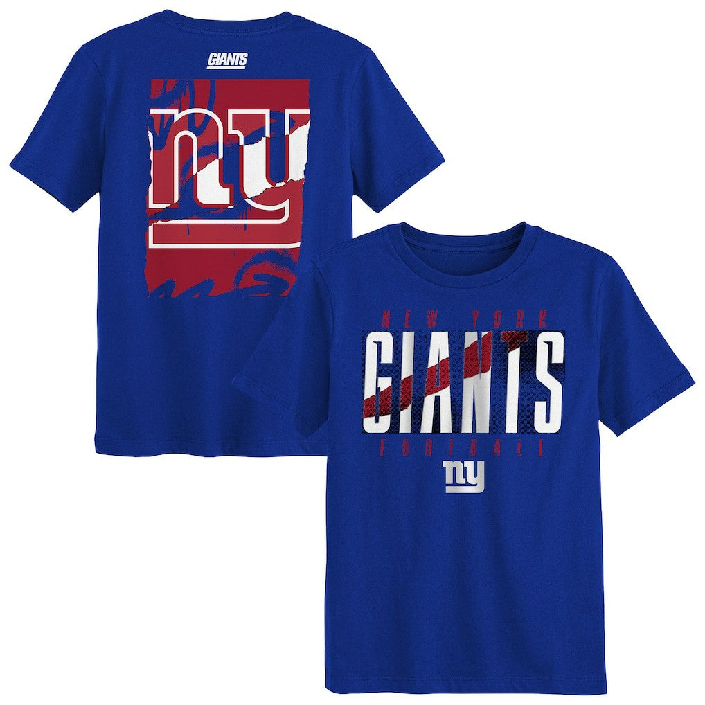 New York Giants Outerstuff Preschool Posterize T-Shirt - Royal T-shirts