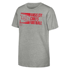 Kansas City Chiefs Outerstuff Youth Post Game T-Shirt - Heather Gray T-shirts