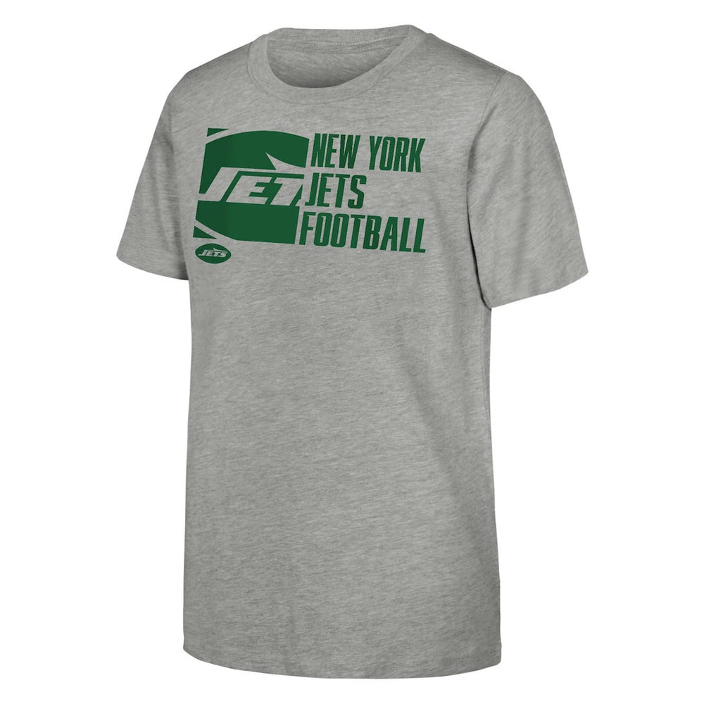 New York Jets Outerstuff Youth Post Game T-Shirt - Heather Gray T-shirts
