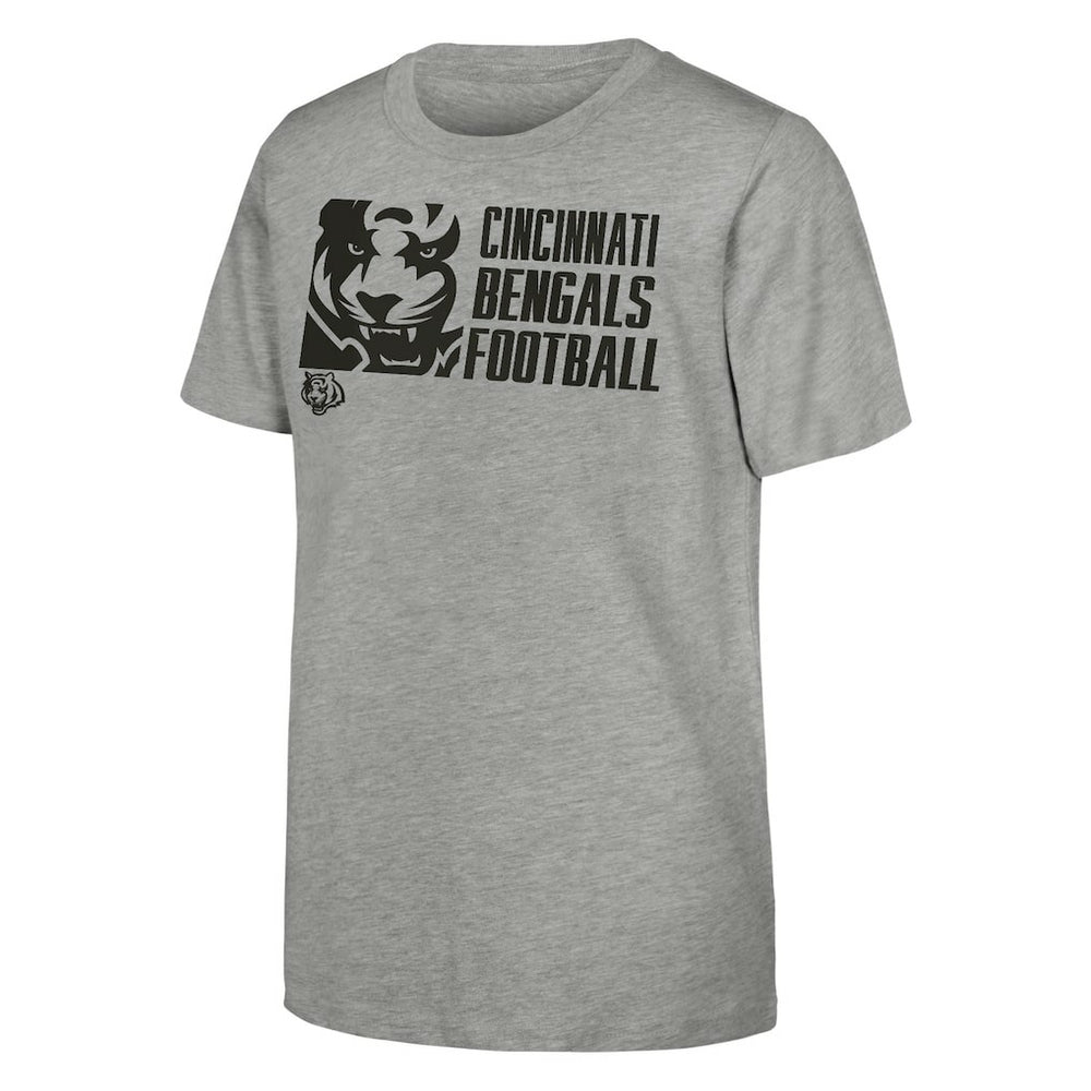 Cincinnati Bengals Outerstuff Youth Post Game T-Shirt - Heather Gray T-shirts