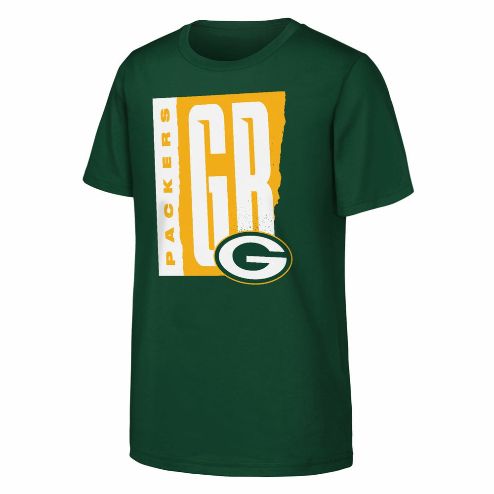 Green Bay Packers Outerstuff Youth Tear It Up T-Shirt - Green T-shirts