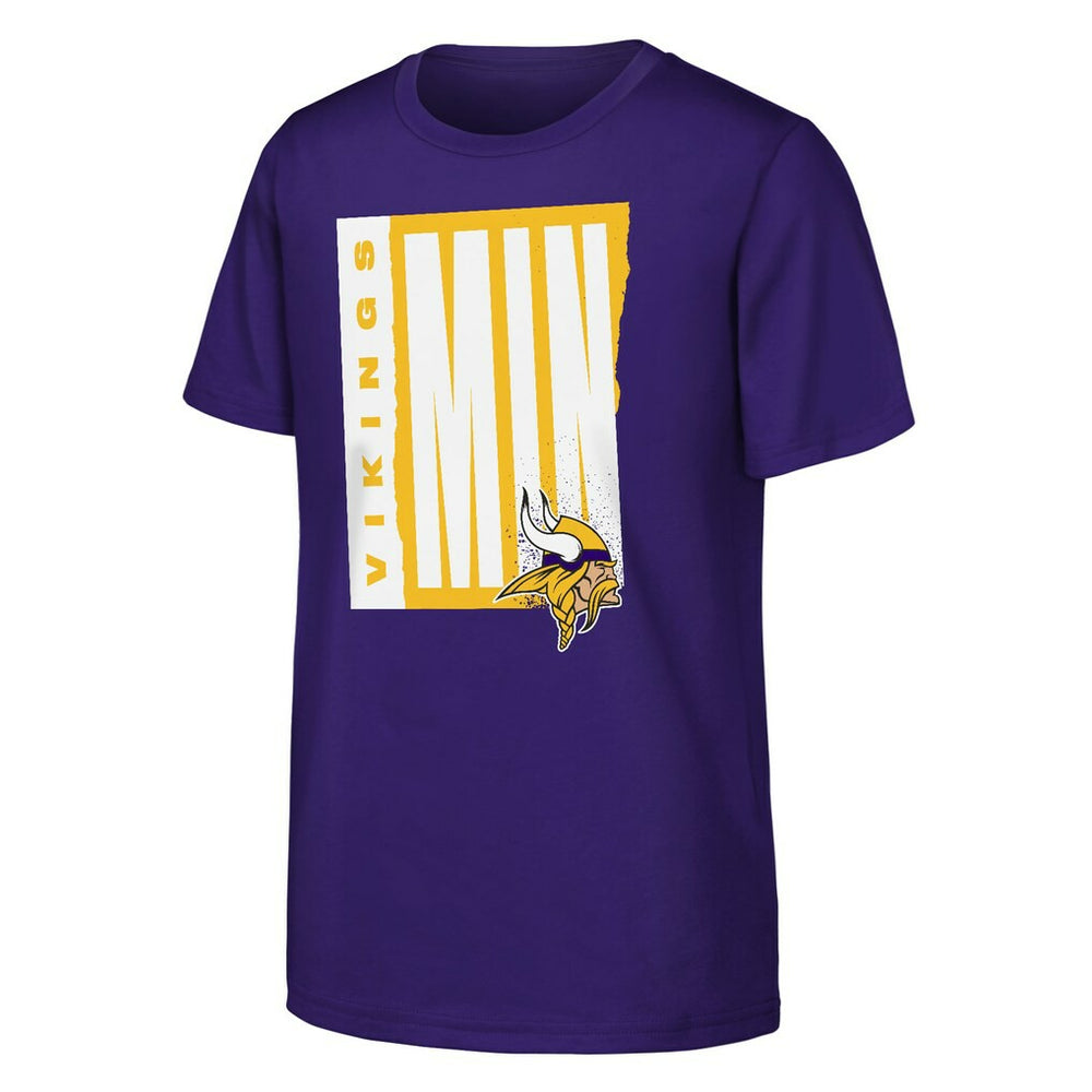 Minnesota Vikings Outerstuff Youth Tear It Up T-Shirt - Purple T-shirts