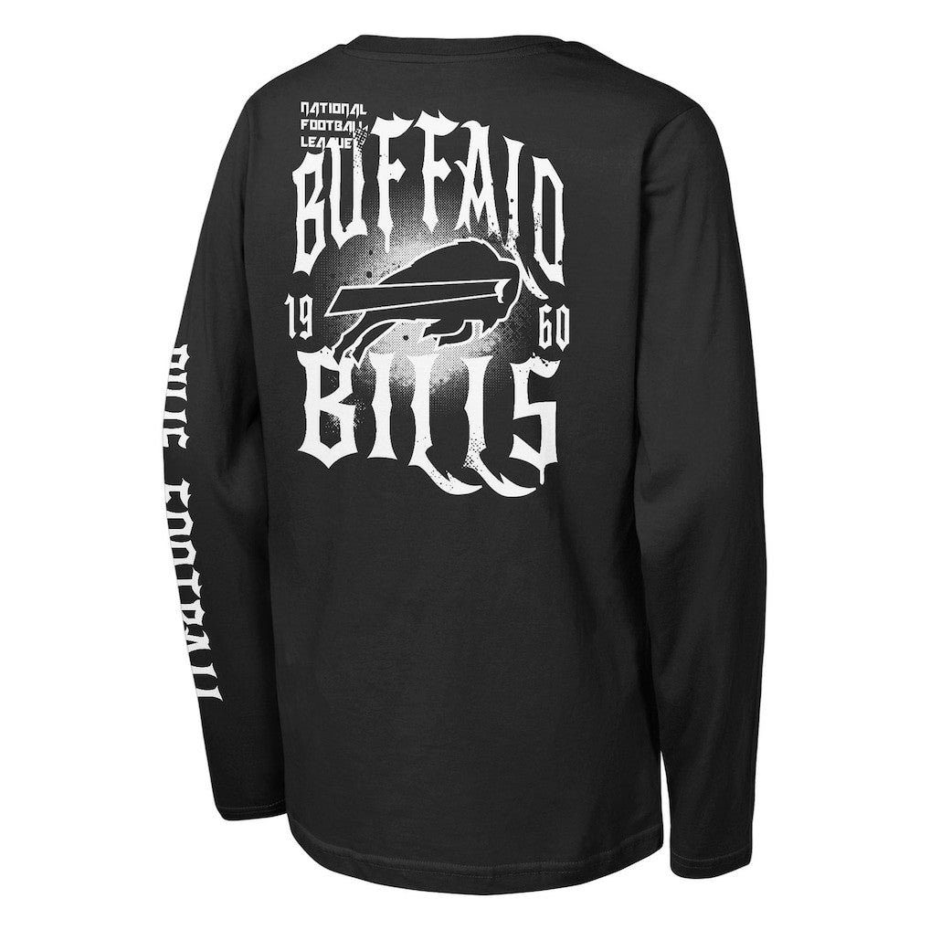 Buffalo Bills Outerstuff Youth Rumble Long Sleeve T-Shirt - Black T-shirts