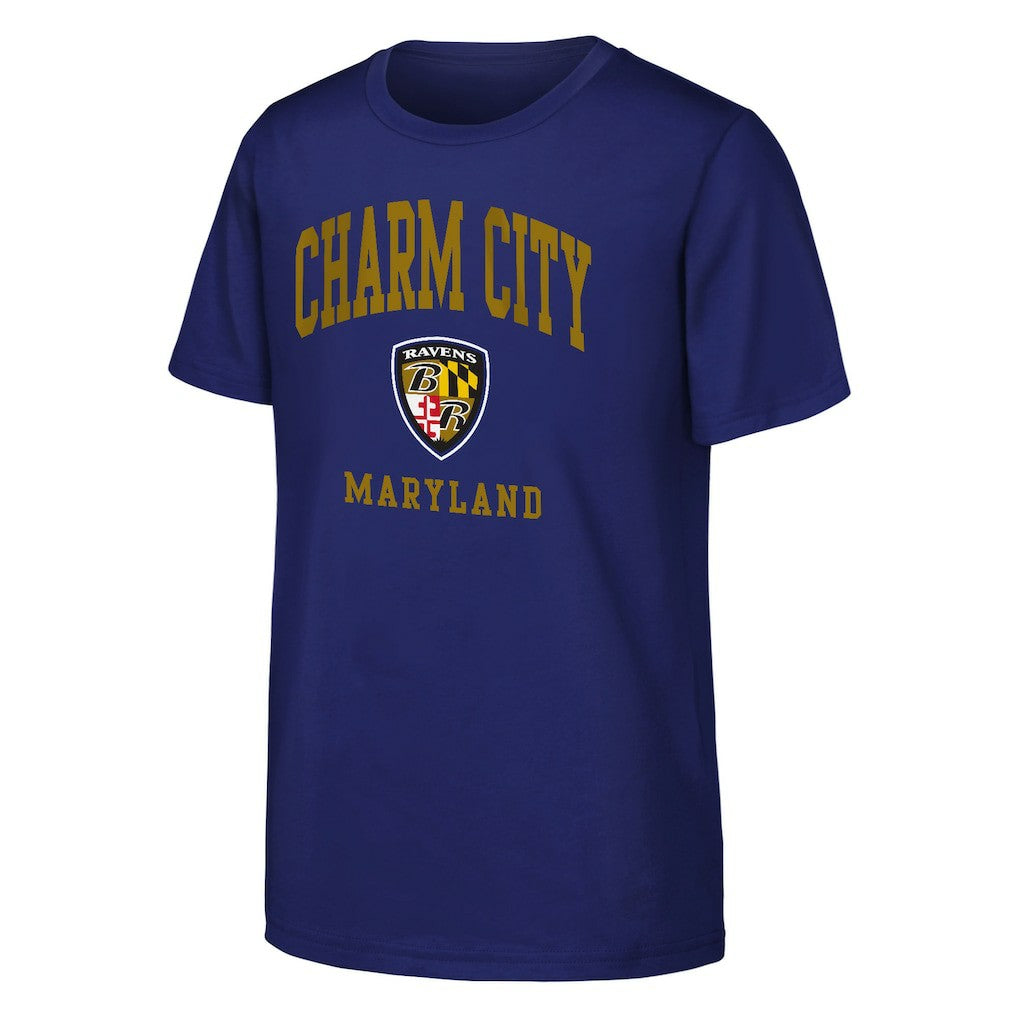 Baltimore Ravens Outerstuff Youth Team Spirit T-Shirt - Purple T-shirts