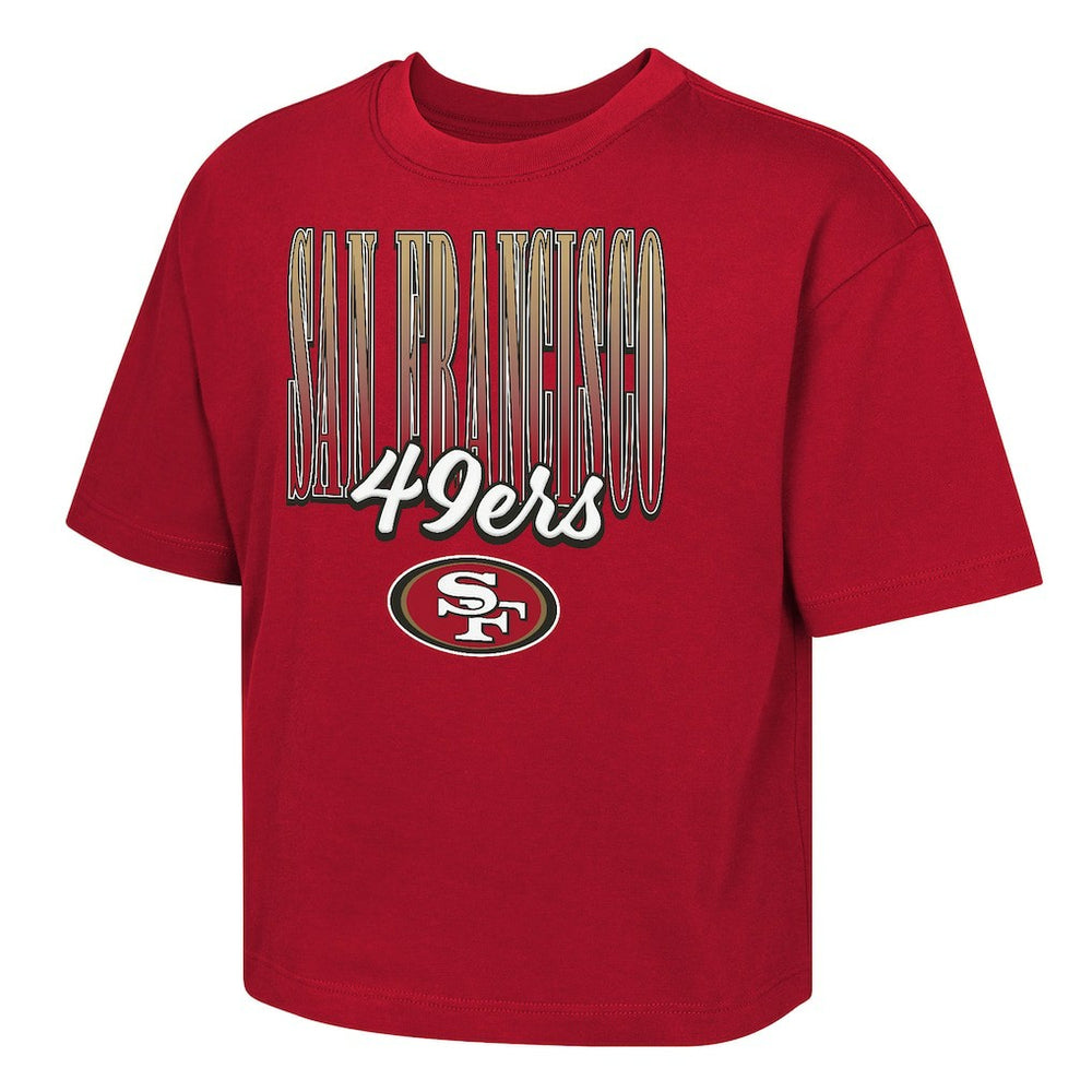 San Francisco 49ers Outerstuff Girls Youth Big City Boxy T-Shirt - Scarlet T-shirts