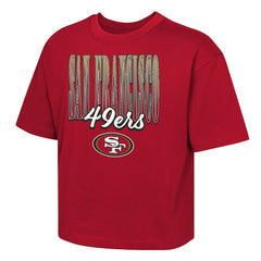 San Francisco 49ers Outerstuff Girls Youth Big City Boxy T-Shirt - Scarlet T-shirts