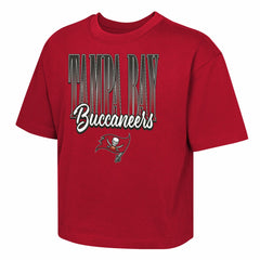 Tampa Bay Buccaneers Outerstuff Girls Youth Big City Boxy T-Shirt - Red T-shirts