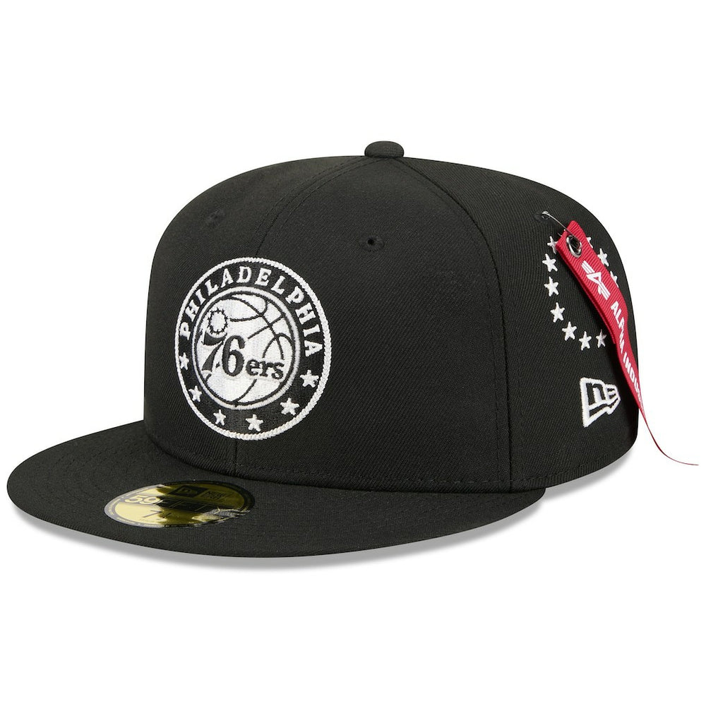 Philadelphia 76ers x Alpha Industries 59FIFTY Fitted Hat Black - New Era