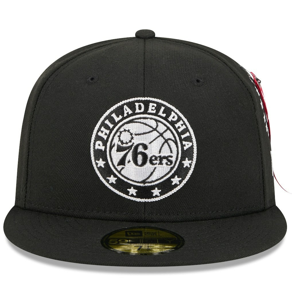 Philadelphia 76ers x Alpha Industries 59FIFTY Fitted Hat Black - New Era