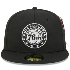 Philadelphia 76ers x Alpha Industries 59FIFTY Fitted Hat Black - New Era