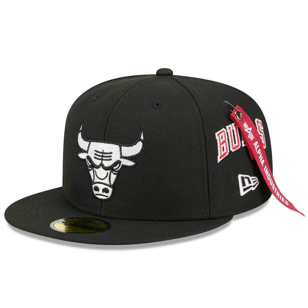 Chicago Bulls x Alpha Industries 59FIFTY Fitted Hat Black - New Era