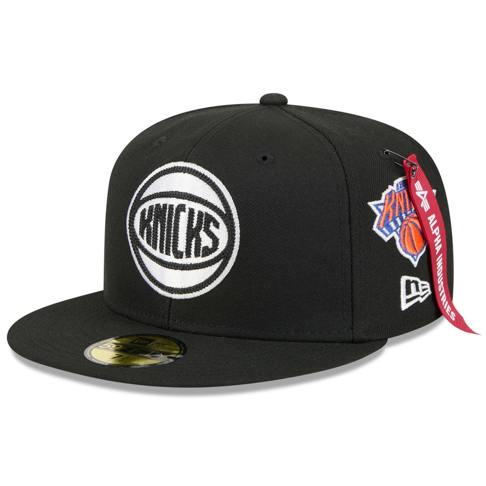 New York Knicks x Alpha Industries 59FIFTY Fitted Hat Black - New Era