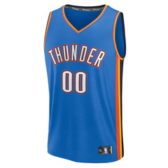 Oklahoma City Thunder Youth Fast Break Custom Replica Jersey Blue Icon Edition - Fanatics