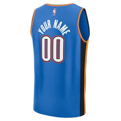 Oklahoma City Thunder Youth Fast Break Custom Replica Jersey Blue Icon Edition - Fanatics