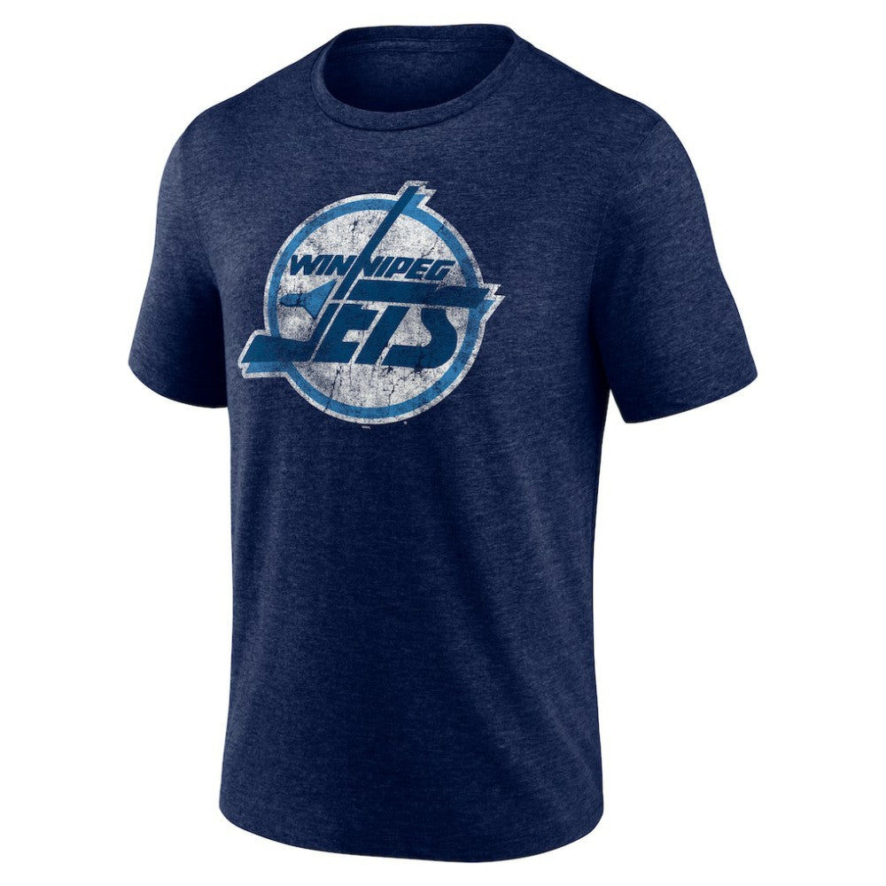 Winnipeg Jets Wraparound Tri-Blend T-Shirt - Navy | US 202544952