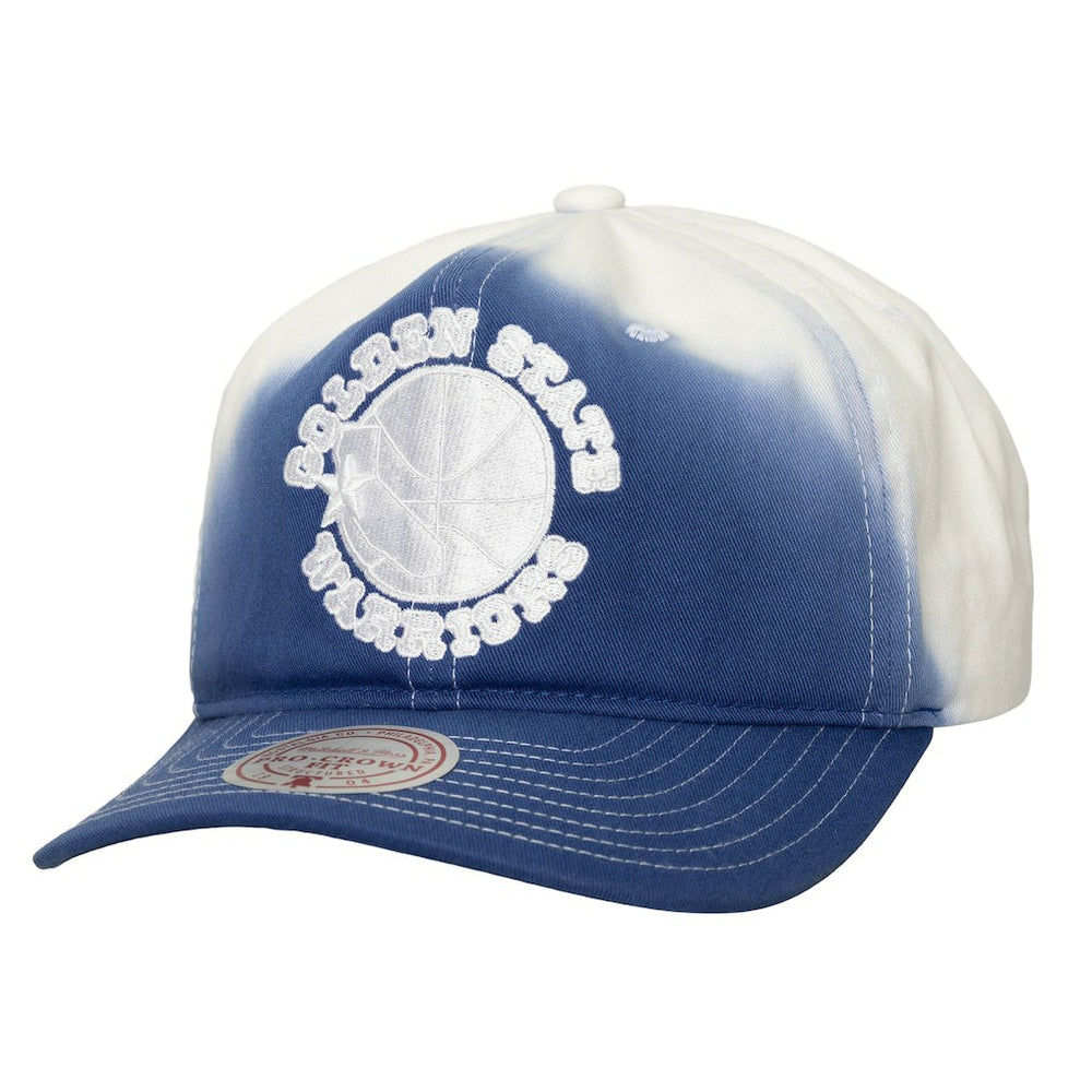 Golden State Warriors Dip Dye Pro Crown Adjustable Hat Blue/White - Mitchell & Ness outlet