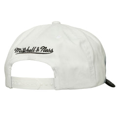 Miami Heat Dip Dye Pro Crown Adjustable Hat Black/White - Mitchell & Ness