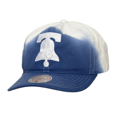Philadelphia 76ers Dip Dye Pro Crown Adjustable Hat Royal/White - Mitchell & Ness