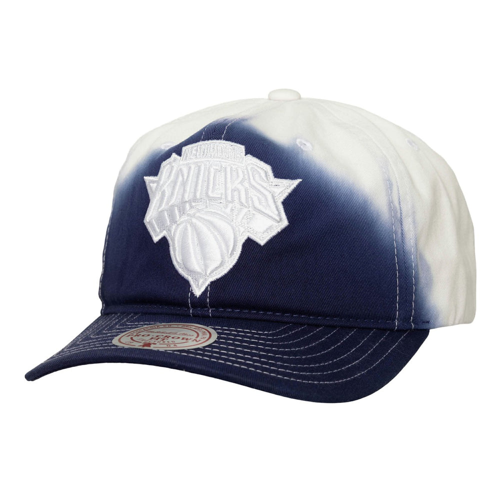 New York Knicks Dip Dye Pro Crown Adjustable Hat Royal/White - Mitchell & Ness