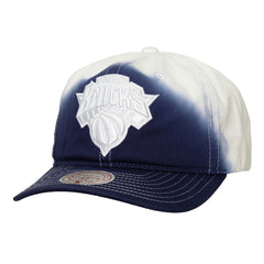 New York Knicks Dip Dye Pro Crown Adjustable Hat Royal/White - Mitchell & Ness