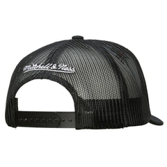 San Jose Sharks Mitchell & Ness Gridlock Trucker Adjustable Hat - White/Black | US 202545040