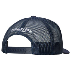 Seattle Kraken Mitchell & Ness Gridlock Trucker Adjustable Hat - White/Deep Sea Blue | US 202545041