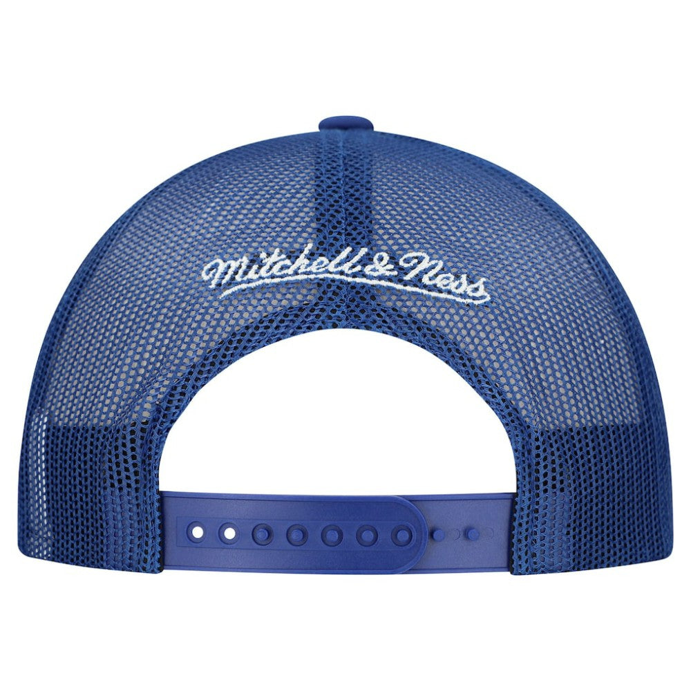 Toronto Maple Leafs Mitchell & Ness Gridlock Trucker Adjustable Hat - White/Blue | US 202545043