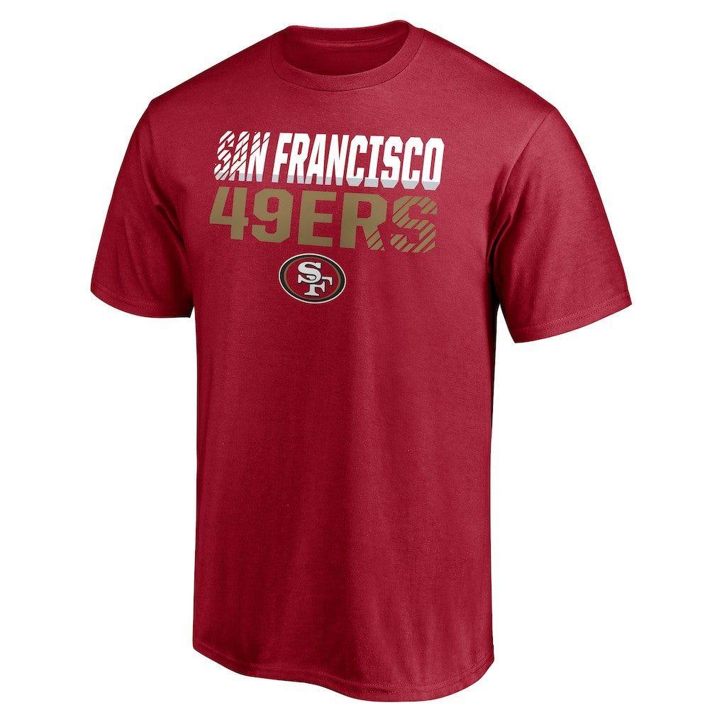 San Francisco 49ers Stripes T-Shirt - Scarlet T-shirts