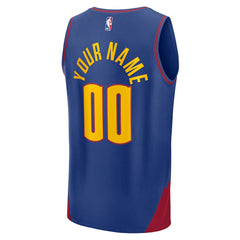 Denver Nuggets Fast Break Custom Jersey Statement Editi- Blue - Fanatics