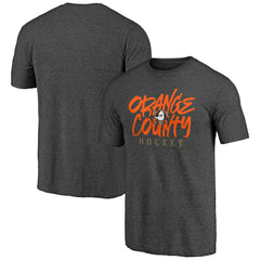 Anaheim Ducks Shoot to Score Tri-Blend T-Shirt - Charcoal | US 202545406
