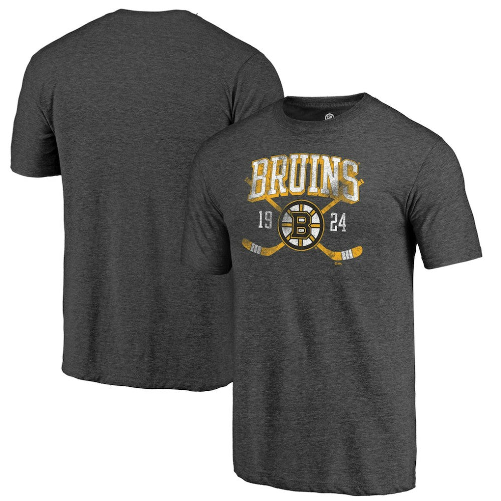 Boston Bruins Line Shift Tri-Blend T-Shirt - Charcoal | US 202545410