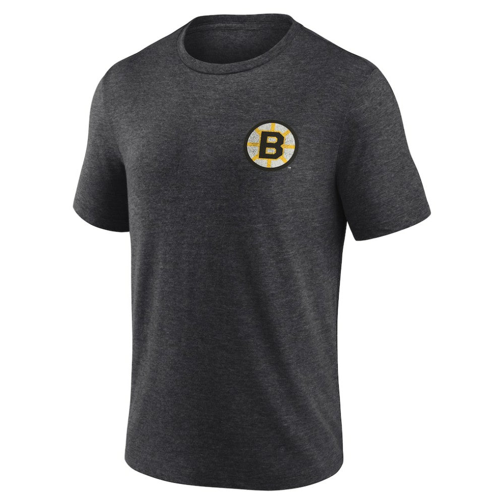 Boston Bruins Earnest Will Tri-Blend T-Shirt - Charcoal | US 202545412