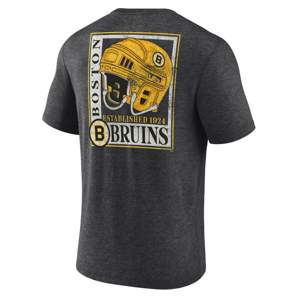 Boston Bruins Earnest Will Tri-Blend T-Shirt - Charcoal | US 202545412