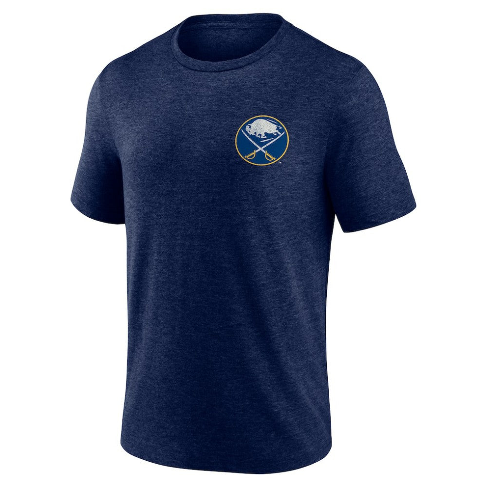 Buffalo Sabres Earnest Will Tri-Blend T-Shirt - Navy | US 202545415